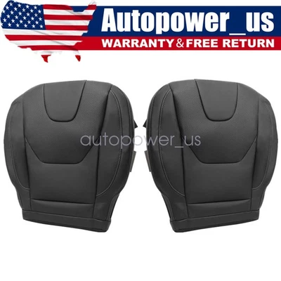 New Front Bottom Leather Seat Cover 2013-2017 Fit For Ford Fusion Titanium Blk - Image 1 of 4