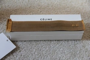 100% Authentic Celine Gold Bracelet - Size M - Picture 1 of 3