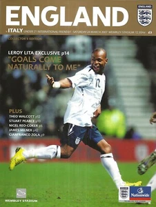 Football Programme>ENGLAND UNDER-21 v ITALY UNDER-21 Mar 2007 @ Wembley Stadium - Picture 1 of 1