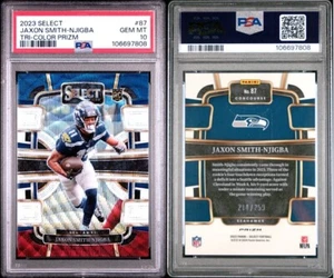 2023 Select - Jaxon Smith-Njigba - Tri-Color Prizm - #214/259 - PSA 10 - Picture 1 of 1