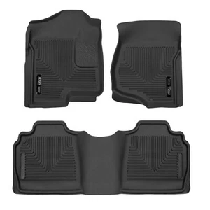 Husky X-Act Contour First & Second Row Floor Mats for Silverado 1500 Tahoe Yukon - Picture 1 of 14