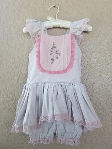 Gorgeous DOLLCAKE pink polka dot SUMMER ROMANCE romper size 9 - NWT! - Picture 1 of 2