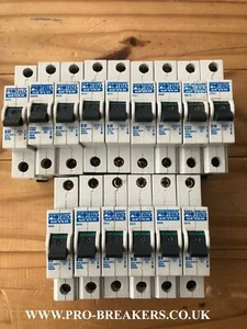 PROTEUS GEYER 6A 10A 16A 20A 32A 40A MCB 1 POLE TYPE B C - Imagen 1 de 2