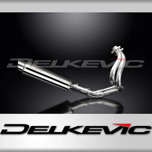 KAWASAKI ER6N ER6F 2012-16 FULL EXHAUST SYSTEM 350mm STAINLESS ROUND SILENCER - Picture 1 of 5