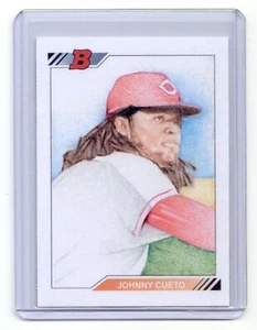 2014 JOHNNY CUETO CR 1/1 ORIGINAL ART SKETCH CARD HAND DRAWN ARTIST SIGNED 1992S - Picture 1 of 2