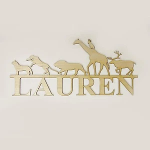 Lauren Personalized Animal Cutout Collection with Custom Name - Picture 1 of 1