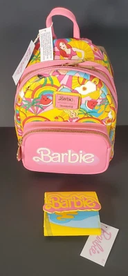SET TWO PIECES NEW Loungefly Barbie Fun In The Sun Mini Backpack & Wallet/ TAGS - Image 1 of 4