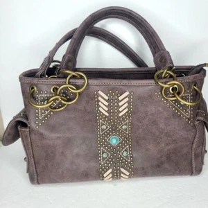 Montana West Azted Conjunto de Cartera y Cartera Oculta Café - Imagen 1 de 10