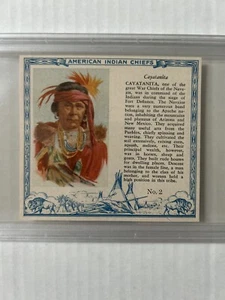 1954 T129 Red Man Indian Chiefs Caystanita #2 PSA Ex 5 - Bild 1 von 4