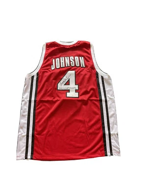 Larry Johnson Signed UNLV Redbulls (1990 NCAA Champs) Jersey JSA - Image 1 of 4