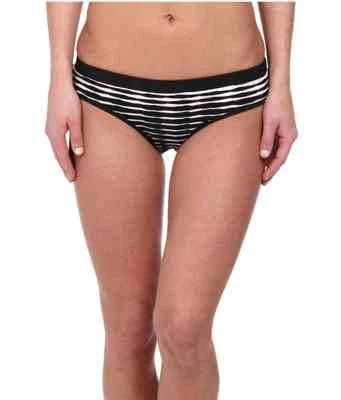 SHOSHANNA BANDED TIRO MEDIO COMBO BIKINI PANTALÓN DE NATACIÓN NEGRO MEDIANO ¡NUEVO! $88 Foto 1 de 3