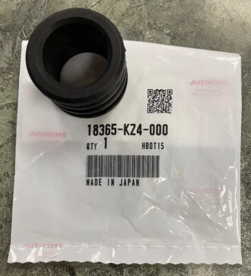 1989-2007 Honda CR125R Exhaust Pipe to Muffler Rubber Gasket OEM 18365-KZ4-000 - Image 1 of 3