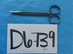 Otorrinolaringólogos D6739 V. Mueller Fomon tijeras quirúrgicas laterales superiores curvas 13,5 cm RH1680 - Imagen 1 de 3