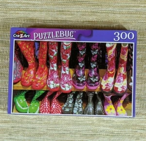 Rompecabezas, coloridas botas para niños en el puesto del mercado rompecabezas, 300 piezas - Imagen 1 de 1