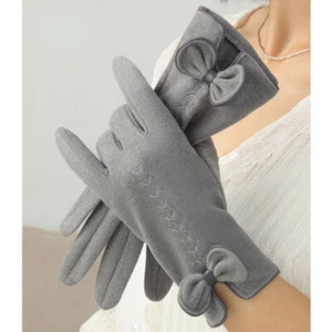 Womens Winter Gloves Touch Screen Fingers Gloves Soft Thermal Warm Snow Gloves - Picture 1 of 15