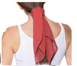 Sciarpa bandana INC International Concepts Swiss Dot corallo - Foto 1 di 9