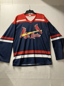 MLB St. Louis Cardinals SGA Hockey Jersey Size XL Fox Sports Stadium Giveaway - Picture 1 of 4