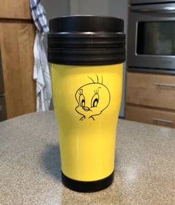 Taza de viaje de café Tweety Bird 1997 vintage Warner Brothers BONITA RARA - Imagen 1 de 8