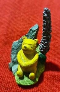 Hand Painted Disney Miniature : Pooh contemplating : Boxed - Picture 1 of 2