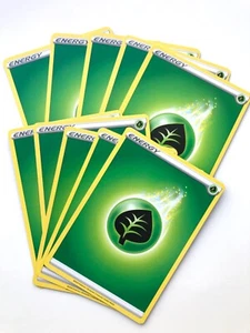 Grass Energy Cards Set of 10 Sword & Shield Pokemon Pack Fresh - Picture 1 of 3