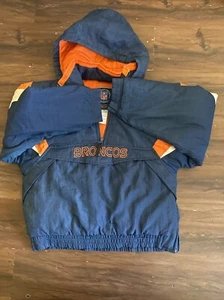Denver Broncos NFL Apparel pullover half zip Youth Size medium 10-12 Football - Picture 1 of 4
