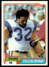 1981 Topps 273 Cullen Bryant  Los Angeles Rams  Football Card