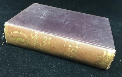 Charles Dickens Book Carletons Illustrated Sketches by Boz Hard Times 1883 Brown - Image 1 of 4