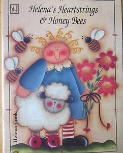 HELENA COOK HEARTSTRINGS & HONEY BEES BEGINNER Painting PROJECT Booklet - Picture 1 of 2