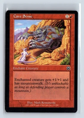 CAVE SENSE – MTG Magic the Gathering Card – Mercadian Masques – Common - Image 1 of 4