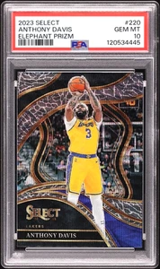 2023 Select Courtside Elephant Prizm #220 Anthony Davis PSA 10 GEM MINT - Bild 1 von 2