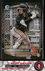 Jhonny Level 2025 Bowman Chrome Prospects Reptilian Refractor #BCP-147 Giants - Imagen 1 de 2