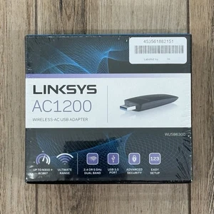 Linksys WUSB6300 Dual-Band AC1200 Wireless-AC USB 3.0 Adapter - Brand New/Sealed - Picture 1 of 4