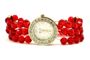 L Love J Ruby Color Braselet Damenuhr BRAUCHT BATTERIE - Bild 1 von 5