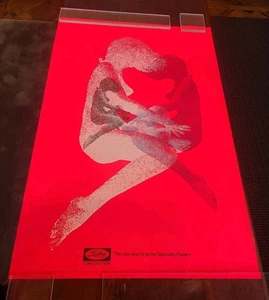 Ludlow Specialty Paper Corporation Dayglo Psychedlic Werbeplakat 60er Jahre - Bild 1 von 3