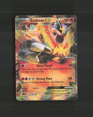 Emboar EX 14/122 Breakpoint Ultra Rare Holo Pokemon Card LP+ - Image 1 of 4