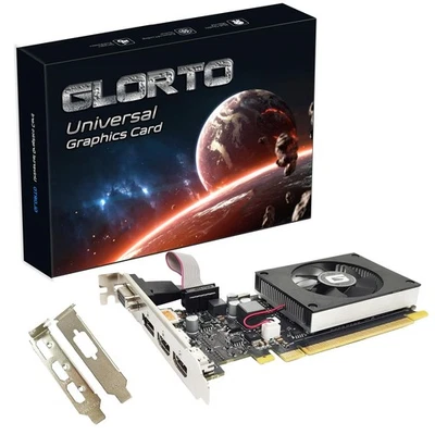 GeForce GT 730 4G Low Profile Graphics Card, 2X HDMI, DP, VGA, DDR3, PCI Expr... - Image 1 of 4