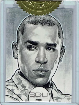 Stargate Universe Season 1 2010 Sean Pence 6 Case Sketch Incentive Ronald Greer - Image 1 of 4