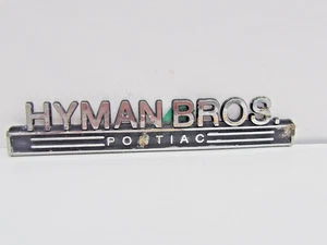Vintage Hyman Bros Pontiac Werbung Händler Schild Trans Am Firebird $7,95 - Bild 1 von 3