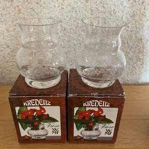 WMF Vase Väschen Kredenz neu klein Mini 2 Stk mundgeblasen neu 7cm hoch in OVP - Bild 1 von 13