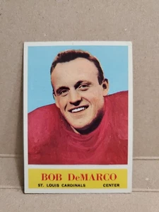 1964 Philadelphia Football Bob DeMarco Rookie Card #171 St Louis Cardinals - Picture 1 of 6