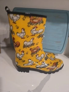 HISEA Women Rain Boots Waterproof Gardening Mud Work Boots Mid-calf Chicken - Picture 1 of 7