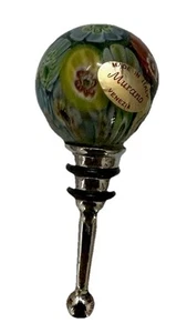 Authentic Murano Italy Glass 4" Wine Stopper - Preowned/Unused - Picture 1 of 3