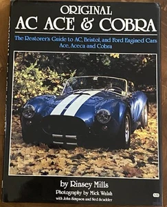 Original Ac Ace and Cobra hardcover by Rinsey Mills Mark Hughes ford cars guide - Picture 1 of 5