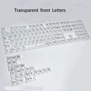 Transparent Cherry Profile Keycaps For Mechanical Gaming Keyboard ISO Enter - Picture 1 of 29