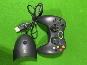 Original Xbox Logitech Wireless Precision Controller Black w/ Dongle - Picture 1 of 3
