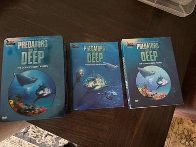 EUC Predators from the Deep DVD Tin Box Set - 5 Discs Book Tin Case - Image 1 of 4