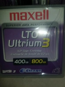 Maxell LTO Ultrium 3 Data Cartridge, 400/800GB, 1/2" Tape Cartridge, LTOU3/400  - Bild 1 von 5