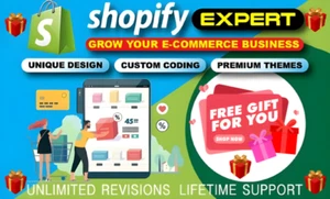 Shopify customization Dropshipping Store Redesign website, store, listings sales - Picture 1 of 7
