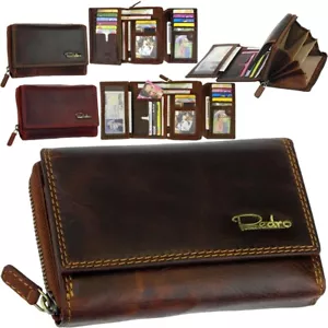 PEDRO Damen Geldbörse Geldbeutel Brieftasche Portemonnaie Geldtasche Leder - Bild 1 von 23