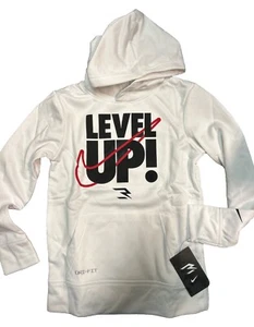 Nike 3BRAND By Russell Wilson Boys Level Up Graphic Hoodie White Size S (8-9) - Picture 1 of 4